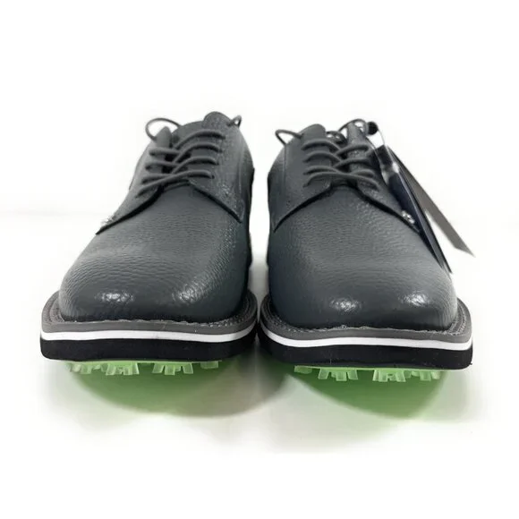 G/FORE Mens Gallivanter Pebble Leather Two Tone Charcoal Golf Shoes Sz 9.5 NWOB